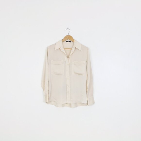 MANGO Oversized lyocell shirt - Picture 4 of 11
